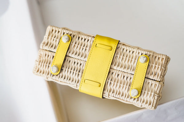 HM Kelly 20 Picnic Kelly Giallo Bambù e Rattan