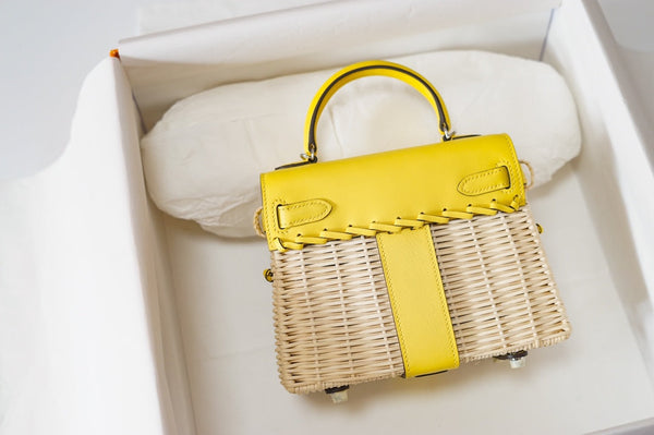 HM Kelly 20 Picnic Kelly Giallo Bambù e Rattan