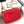MINI RECTANGLE CLASSIC FLAP BAG 20CM RED LAMBSKIN GOLD HARDWARE