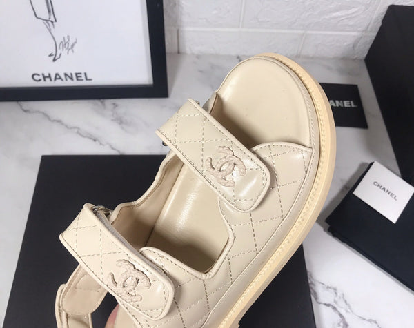 CC 25S Dad Sandal Nude Calfskin