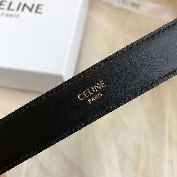 CL Gold 25mm Triomphe Émail Veau Noir 562438
