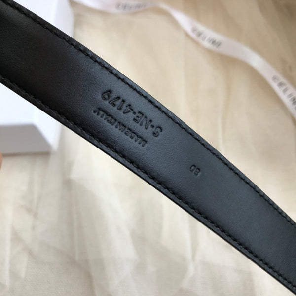 CL Gold 25mm Triomphe Émail Veau Noir 562438