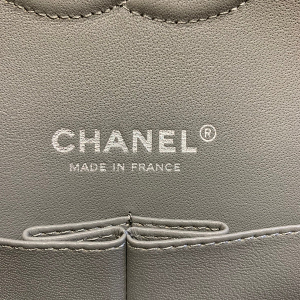 borsa a patta media 25 grigio scuro caviale shw