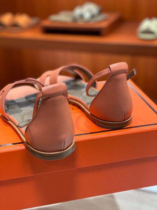 SANTORINI SANDAL FIRE CALFSKIN