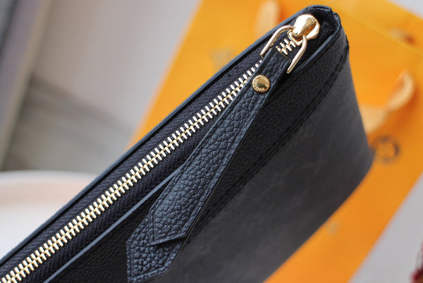 LV M62048 Borsa giornaliera in tela monogramma nera e pelle di mucca