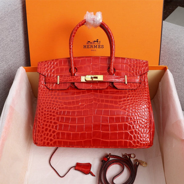 HM BIRKIN BAG 25 CANDY CROCODILE EMBOSSED CALFSKIN