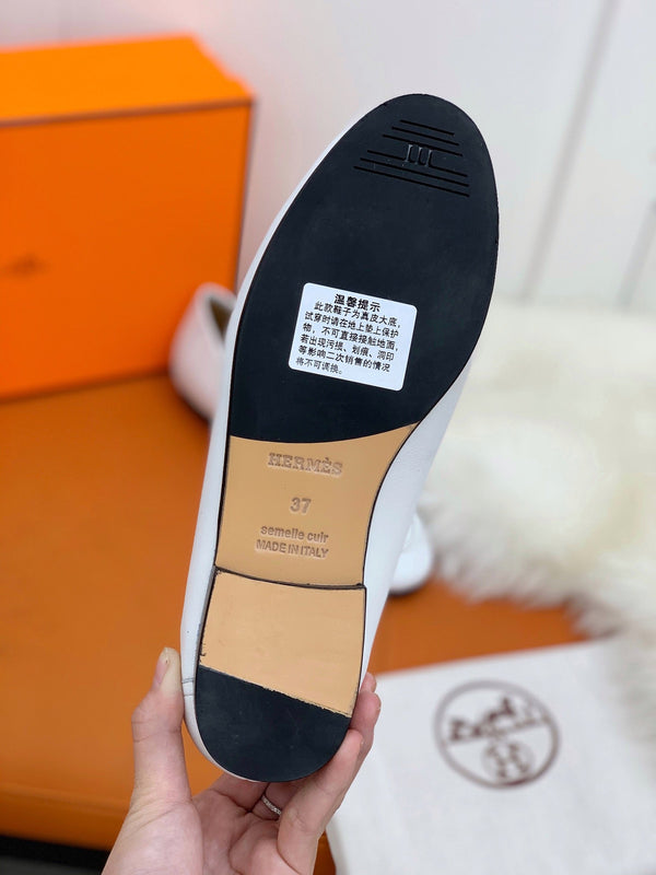 HM Men's Colette Loafer White Cowhide GHW 546343