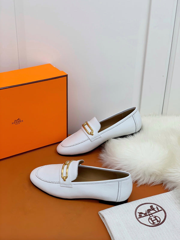 HM Men's Colette Loafer White Cowhide GHW 546343