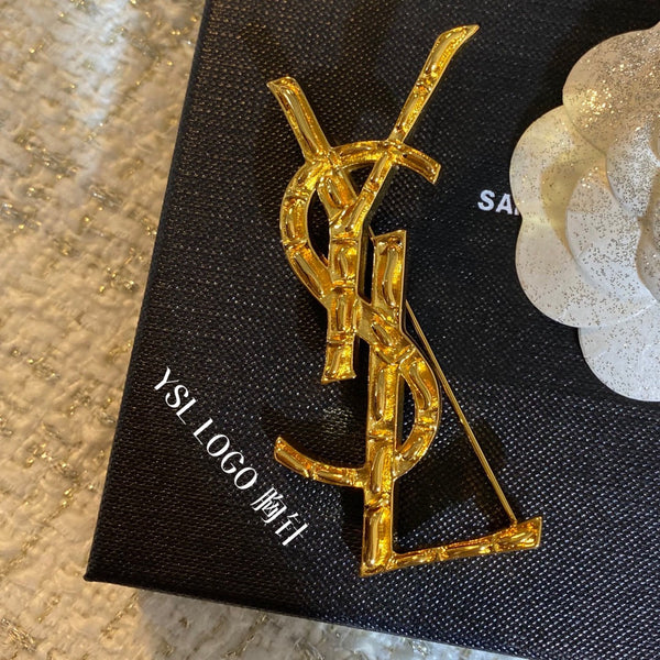 YSL Brooch Gold 158840