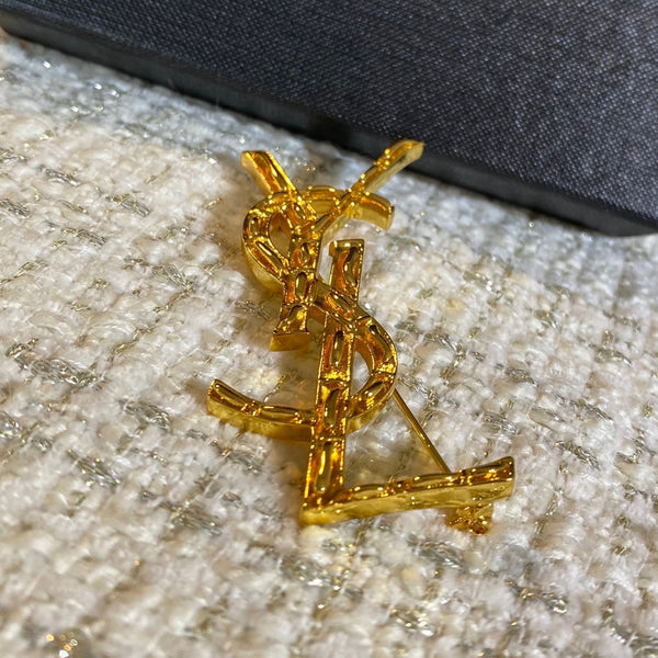 YSL Brooch Gold 158840