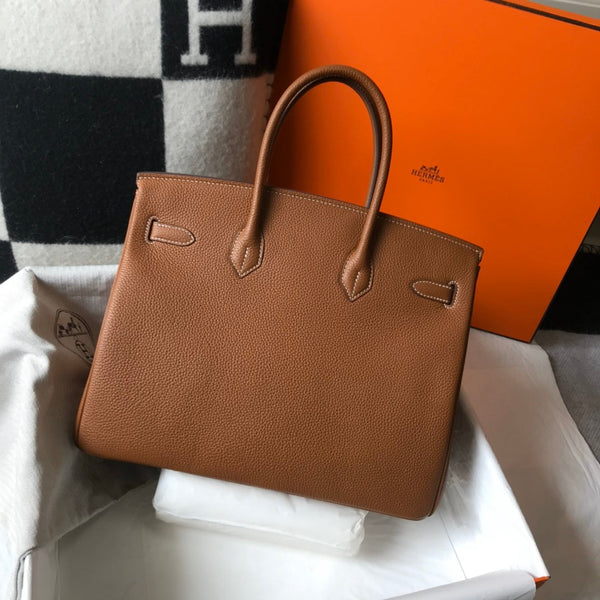 HM BIRKIN 35CM PELLE TOGO TAN ACCESSORI ORO