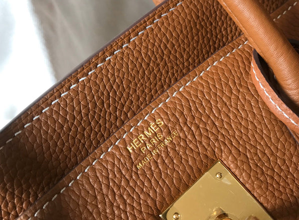 HM BIRKIN 35CM PELLE TOGO TAN ACCESSORI ORO