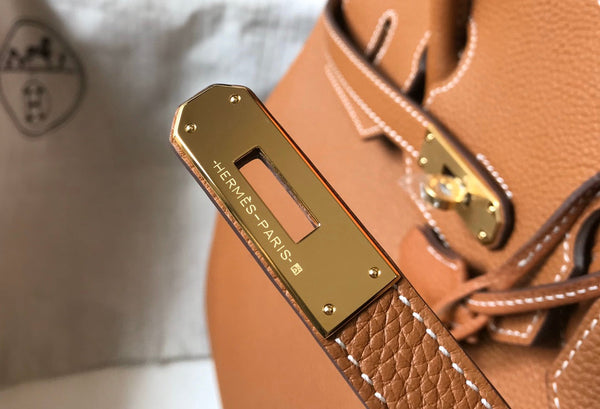 HM BIRKIN 35CM PELLE TOGO TAN ACCESSORI ORO