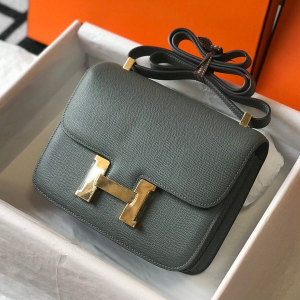 constance 24 blu arancione pelle epsom hardware dorato