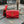 PORTEFEUILLE CHAÎNE UPTOWN 19 EN CUIR DE VEAU GRAINÉ ROUGE
