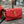 PORTEFEUILLE CHAÎNE UPTOWN 19 EN CUIR DE VEAU GRAINÉ ROUGE