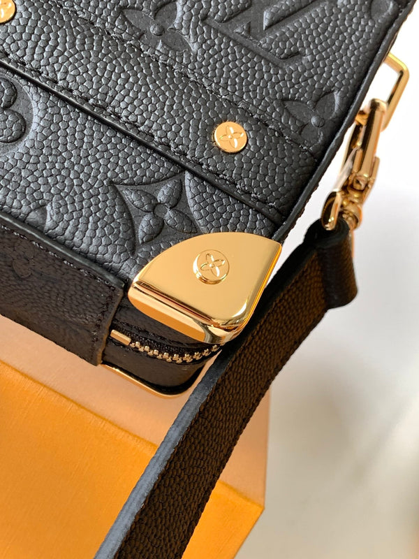 LV x NBA Handle Trunk Bag 21.5cm Black Monogram Grained Leather GHW