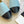 espadrilles cloud blue suede black lambskin