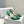 Manolo Buckle Slingback 7cm Green Silk 208029