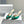 Manolo Buckle Mules 7cm Green Silk 208016