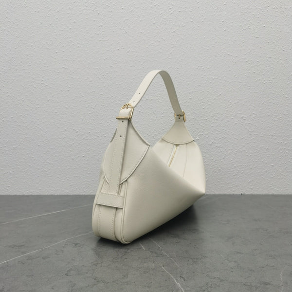 Sac Celine Romy 34 cm en cuir de vachette crème