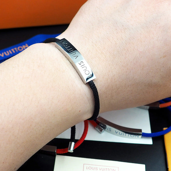 Bracciale LV Space Argento Nero