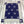 HM Avalon Throw Blanket Marine White Wool Cashmere