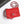 MINI SQUARE FLAP BAG 17CM RED CAVIAR SILVER HARDWARE