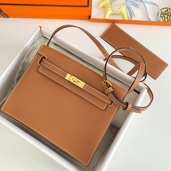 Kelly Danse II 22cm Pelle Evercolor Tan Ghw