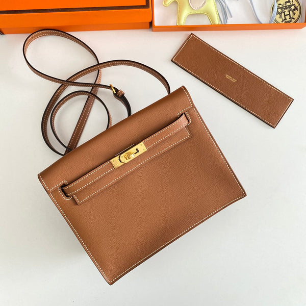 Kelly Danse II 22cm Pelle Evercolor Tan Ghw