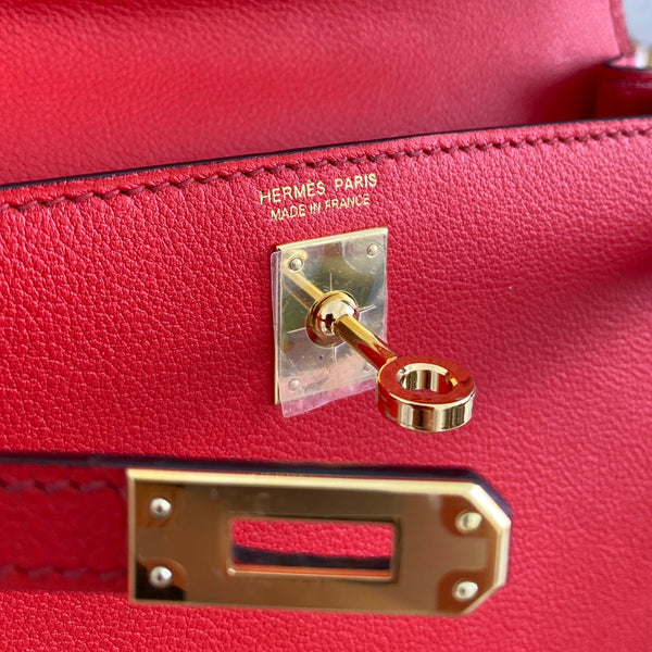 Kelly Danse II 22cm Rosso Evercolor Pelle Ghw