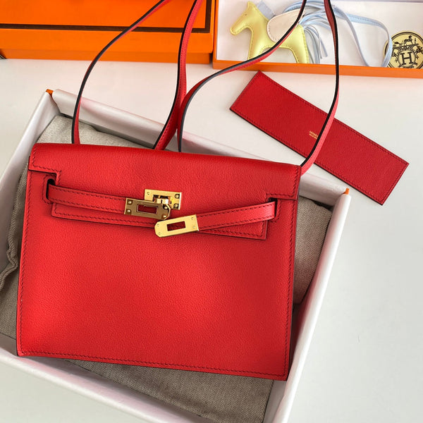 Kelly Danse II 22cm Rosso Evercolor Pelle Ghw