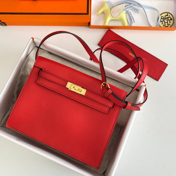 Kelly Danse II 22cm Rosso Evercolor Pelle Ghw