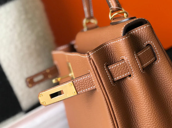 hm kelly 32cm pelle togo oro hardware dorato