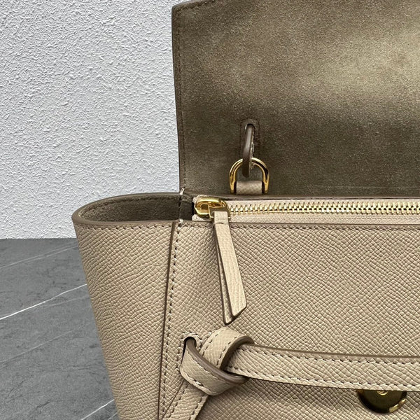 Celine Nano Belt Bag Beige Grain Leather