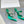 Manolo Mules Crystal Green Silk Satin 219387