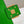 BAGUETTE WITH FF MOTIF 27 IN EMERALD GREEN SOFT LAMBSKIN GOLD HARDWARE