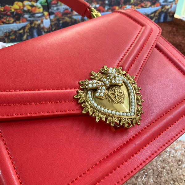 devotion 24 top-handle red calfskin