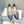 Manolo Wheat Ear Rhinestone High Heels Pumps Navy Blue Silk Fabric 327449