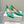Manolo Wheat Ear Rhinestone Pumps Green Silk Fabric 327454