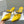 Manolo Mules Diamond Buckle Yellow Silk Satin 218811
