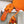 Oasis Sandal Epsom Calfskin Orange