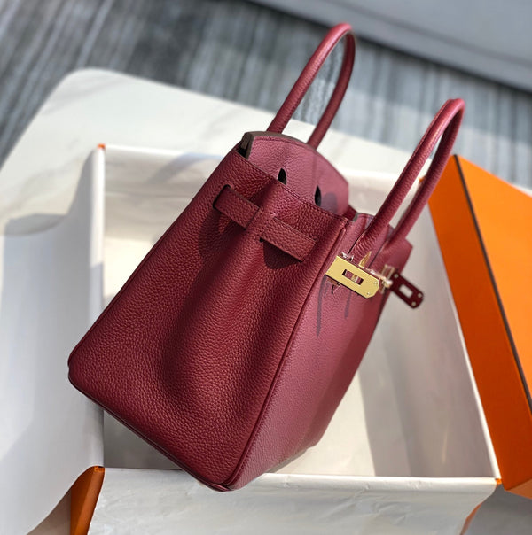 HM Birkin Bag Burgundy Togo Leather Gold Hardware