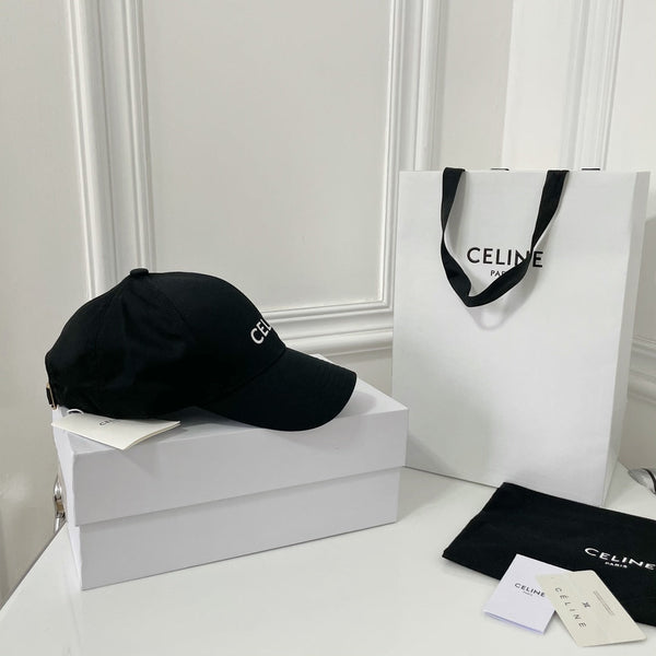 Cappello Celin in tessuto twill di cotone nero 210450