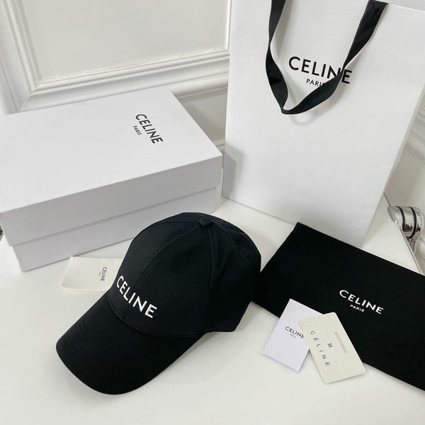 Cappello Celin in tessuto twill di cotone nero 210450
