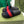 GG Web Slide Sandals Black Red Rubber Cotton 788218