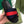 GG Web Slide Sandals Black Red Rubber Cotton 788218