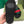 GG Web Slide Sandals Black Green Rubber Cotton 788219