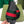 GG Web Slide Sandals Black Green Rubber Cotton 788219