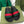 GG Web Slide Sandals Black Green Rubber Cotton 788219